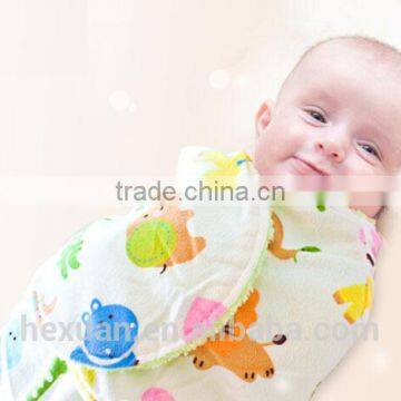 Baby Swaddle Blanket With Printed Fleece photo-3