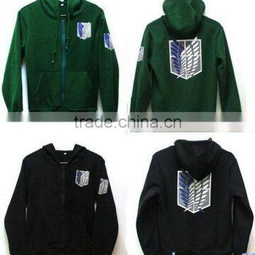 walson Attack On Titan Anime Survey Legion Hooded Sweatshirt Cosplay Hoodie Coat Jacket