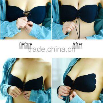 Self Adhesive Strapless Backless Invisible Silicone Bra photo-2