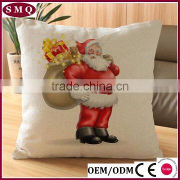 Hotsale Santa and Deer Painting Christmas Pillow Cover photo-5