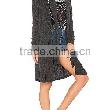 2017 Latest Plus Size Long Sleeve Knee Length Wholesale Knitted Women Long Cadigan Sweater photo-2