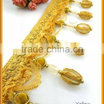 Factory Store High Quality Classic Braid Beaded With Fringe photo-6