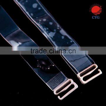 CYG 2017 Hot Clear Tpu Shoulder Straps with Plastic Ring&Slider Set