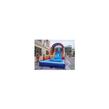 Durable 18Oz PVC tarpaulin inflatable pool water slide rental , CE / UL