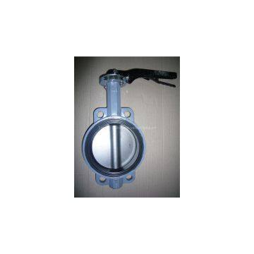 rubber lined wafer butterfly valve