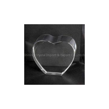 Heart Shape Blank Crystal