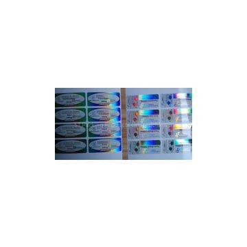 Holographic Laser Reflective Labels in Plastic