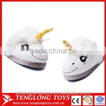 Wholesale Plush Unicorn Animal Slipper Indoor Slippers