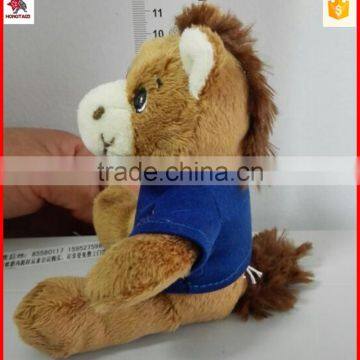 11cm Stuffed Horse Toy Keychain photo-4