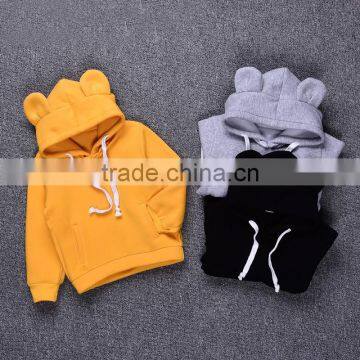 B22611A Cartoon Bear hooded cotton sweater children leisure hoodies