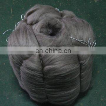 Dehaired and combed Mongolian Cashmere Tops Brown 16.5mic/44mm