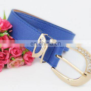 Ladies Fashion Diamond Wide Leather Belt