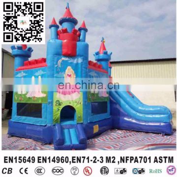 2016 new inflatable princess jumping combo 5 in 1 bouncer house