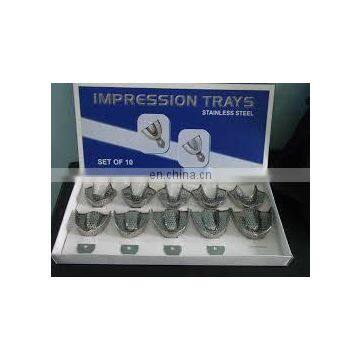 Perforated Stainless Steel Impression Trays/High quality Dental Impression Tray Set(PayPal Accept