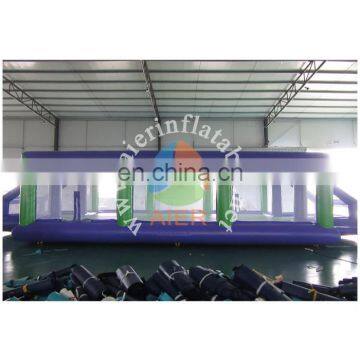 2015 Guangzhou high quality inflatable football field/inflatable football pitch/no flooring inflatable soccer field