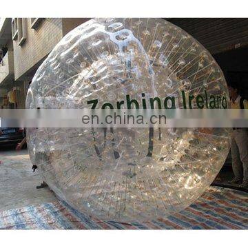 Inflatable PVC zorb ball water game, zorbing ball with customized logo