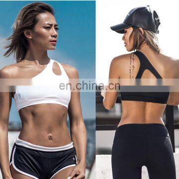 2017 Sexy One Shoulder Sports Bra Women Fitness Yoga Bra Gym Wear