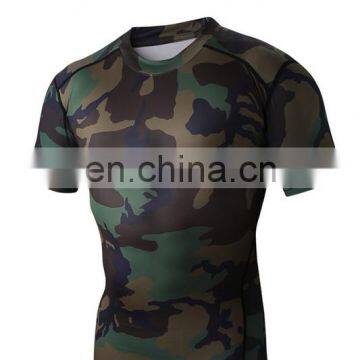 2015 New Model Men Compression T-shirts With Brand Logo Camouflage Dry Fit Sportswear Wholesale photo-3