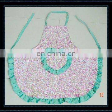 wholesale Eco-friendly 100% sweet lacework customized kitchen apron