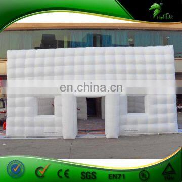 Large Romantic Inflatable Tent for Party, White Giant Inflatable Cube Tent Used For Event