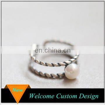 Fashion Jewelry High Quality New Design Pearl Finger Ring For Women