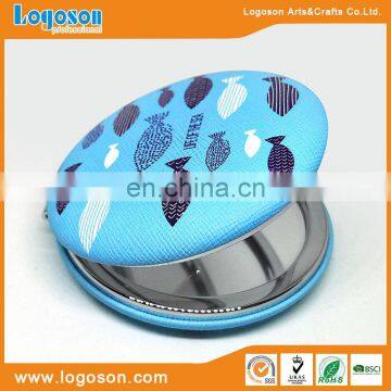 Customize round protable stylish nice size compact metal pocket mirror