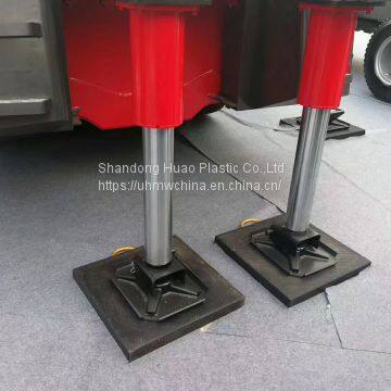 Mobile crane used outrigger pads PE crane mats hdpe plastic truck mats