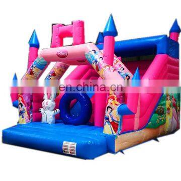 Wholesale Outdoor Kids Amusement Park Inflatable Princess Bounce House With Slide