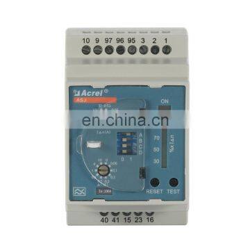 Acrel ASJ10-LD1A rail mounting smart earth leakage relay in low voltage