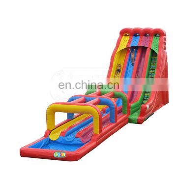 lindy bouncer outdoor kid high inflatable triple water slide