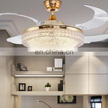 Luxury Living Room Ceiling Fan Light Fan Lights Restaurant Brand Wholesale Modern LED Chandelier Fan photo-5