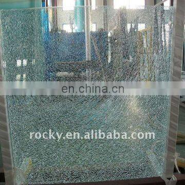 broken laminated glass