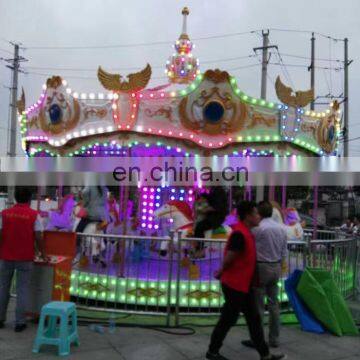 Carnival Backyard Kids Ride Merry Go Round Used Carousel Horse For Sale photo-4