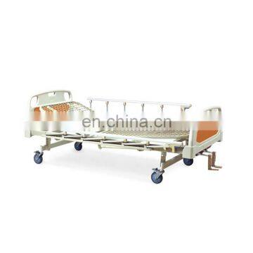 Medical Equipment Manual Lift 2 Cranks Hospital Bed With Side Rails photo-5