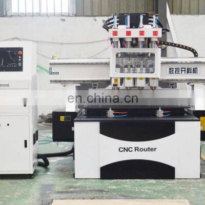Hot Sale Chinese 4 Heads 3d Woodworking CNC Cutting Machine 1325 photo-4