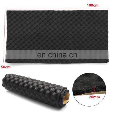 3X 50*100cm 20mm Car Sound Hot Deadener Mat Noise Proof Bonnet Insulation Deadening Hood Engine Heat Foam Cotton Sticker