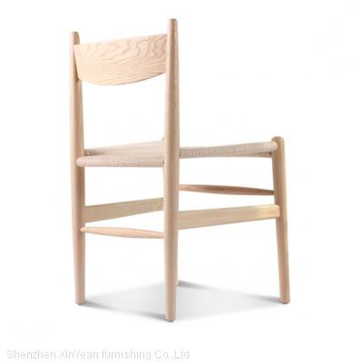 CH36 Wood and Rattan Chair Antique Oak Chairs Wooden Restaurant Chairs White Wooden Kitchen Chairs Wooden Chair With Handle photo-2