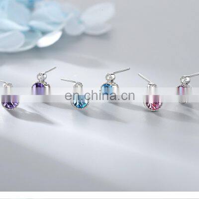 Solid Sterling Silver 925 Sea Shell Heart Shape Love Stud Earrings for Girls photo-4