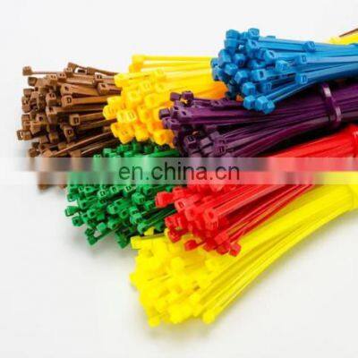 100PCS 3 X 80mm White/Black Milk Cable Wire Zip Ties Self Locking Nylon Cable Tie customized