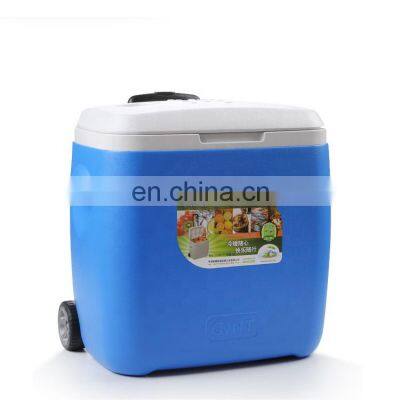 Portable Hiking Sample Modern Beer Travel Outdoor Factory Wholesale Plastic Vaccine Cooler Drinks Camping Cooler Box With Wheels photo-4