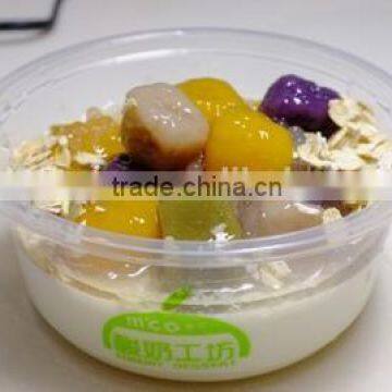 DC8S clear plastic deli container,clear PET fruit box,disposable vegetable container with matching lid