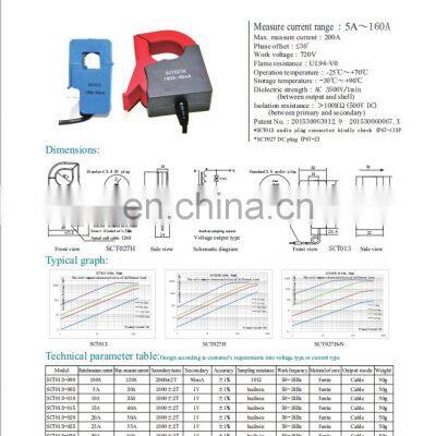 4V Split Core Hall Effect Current Sensor Current Transformer Electric Current Transformer photo-4