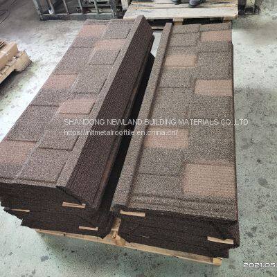 High Quality Materiales de Construction Stone Coated Metal Roof Tiles Roofing Sheet Roman Tile photo-3