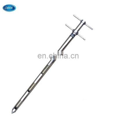 Custom stainless steel T handle cement sampling probe sampler