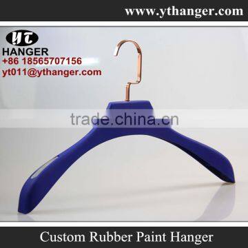 IMY-457 blue rubber man plastic hangers for jacket