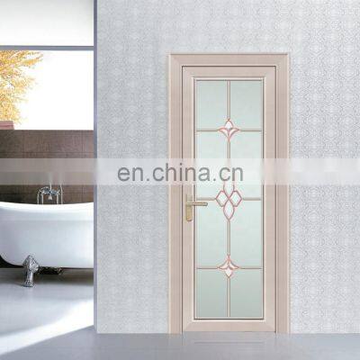 Cheap price  waterproof interior glass windows doors aluminum bathroom door