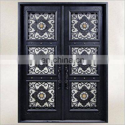 Sliding Double Door Iron Grill Design Wrought Iron Main Gate photo-2