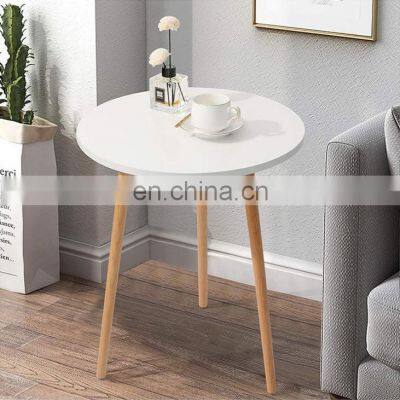 Coffee Table Wooden Living Room Simple Round Design