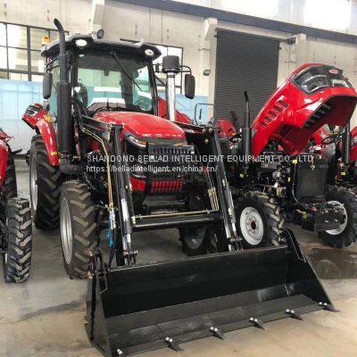 4WD 70-130HP Small Four Wheel Farm Crawler Tractor Orchard Paddy Lawn Big Garden Walking Diesel China Agricultural Machinery T