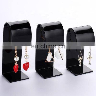 Wholesale Clear Black and White Acrylic Earring Display Stand Jewelry Display Holder photo-2